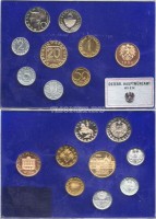 Австрия набор из 8-ми монет и жетон годовой набор 1984 год PROOF