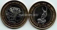 монета Гвинея-Бисау 6000 франков КФА (4 африки) 2004 год