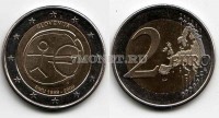 монета Словения 2 евро 2009 год 10 лет евро