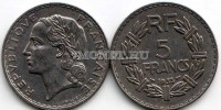 монета Франция 5 франков 1933 год