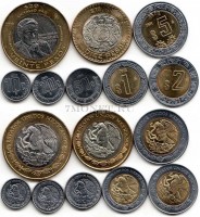 Мексика набор из 8-ми монет