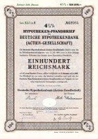 Германия Облигация Ипотека 4,5 % 100 Gm 1940