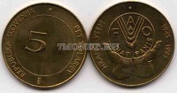 Словения 5 толаров 1995 год FAO