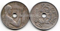 монета Испания 25 сантимов 1934 год