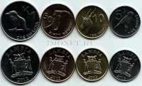Замбия набор из 4-х монет 2012 год фауна