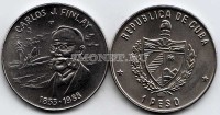монета Куба 1 песо 1988 год   Карлос Хуан Финлей