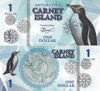 бона Остров Карней 1 доллар 2016 год