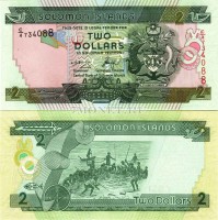 бона Соломоновы острова 2 доллара 2004-2011 год