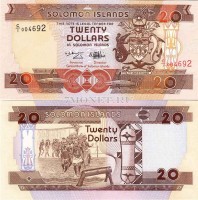 бона Соломоновы острова 20 долларов 1996 год