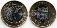 монета Финляндия 5 евро 2010 год Серия «Исторические провинции Финляндии» - Исконная Финляндия