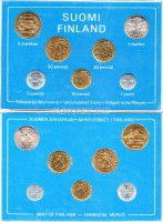 Финляндия набор из 7-ми монет 1978 год в буклете