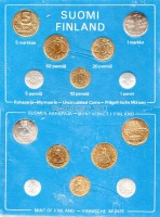 Финляндия набор из 7-ми монет 1979 год в буклете