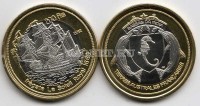 монета Бассас-да-Индия 200 франков 2012 год корабль биметалл