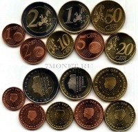 ЕВРО набор из 8-ми монет Нидерланды
