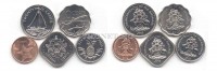 Багамы набор из 5-ти монет 2005-2015 годы