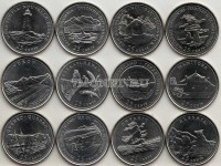 Канада набор из 12-ти монет 25 центов 1992 год "Провинции"