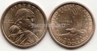 монета США 1 доллар 2000 год годовой