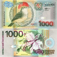 бона Суринам 1000 гульденов 2000 год