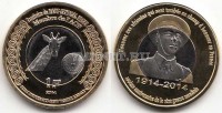 монета Верхний Сенегал и Нигер 1 франк 2014 год