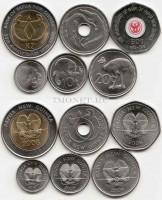 Папуа Новая Гвинея набор из 6-ти монет 2008-2010 год