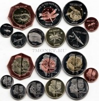Остров Святого Евстафия набор из 9-ти монет 2013 год насекомые