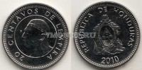 монета Гондурас 20 сентаво 2010 год
