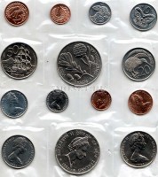 Новая Зеландия набор из 7-ми монет 1981 год