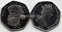 монета Гибралтар 50 пенсов 2011 год Рождество