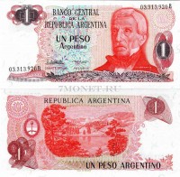 бона Аргентина 1 песо 1983-1984 год
