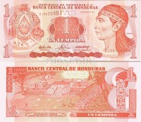 бона Гондурас 1 лемпира 2004-10 год