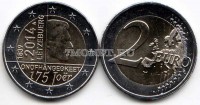 монета Люксембург 2 евро 2014 год 175 лет независимости Великого Герцогства Люксембург