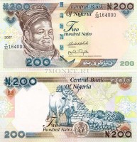 бона Нигерия 200 найра 2007 год