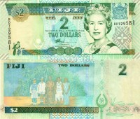 бона Фиджи 2 доллара 2002 год