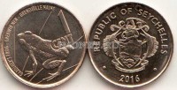 монета Сейшелы 1 цент 2016 год Лягушка Гардинера