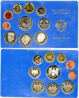 Германия годовой набор из 10-ти монет 1981J год PROOF