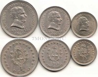Уругвай  набор из 3-х монет 1960 год
