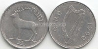 монета Ирландия 1 фунт 1990 год Благородный олень