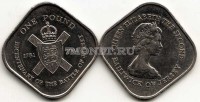 монета Джерси 1 фунт 1981 год 200 лет битвы за Джерси