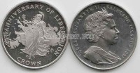 монета Фолклендские острова 1 крона 2007 год 25 лет освобождения