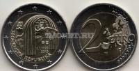 монета Словакия 2 евро 2018 год 25 лет Словацкой Республике