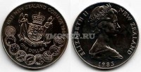 монета Новая Зеландия 1 доллар 1983 год 50 лет новозеландскому чекану