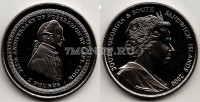 монета Сандвичевы острова 2 фунта 2000 год капитан Кук
