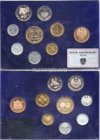 Австрия набор из 8-ми монет и жетон годовой набор 1985 год PROOF