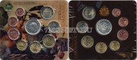 Сан Марино набор из 9-ти монет 2010 год 400 лет со смерти Караваджо буклет