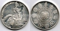 монета Португалия 1000 эскудо 2000 год "Лузитанские лошади"