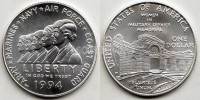 монета США 1 доллар 1994 год Мемориал женщинам на военной службе UNC