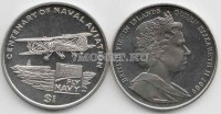 монета Виргинские острова 1 доллар 2009 год столетие военно-морской авиации