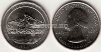 США 25 центов 2010 год (мон. двор D) Орегон национальный лес Маунт-Худ
