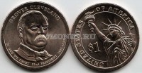 США 1 доллар 2012Р год Гровер Кливленд 22-й президент США