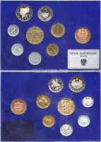 Австрия набор из 8-ми монет и жетон годовой набор 1986 год PROOF